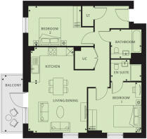 Plots 2, 10, 18, 26, 34 - Robertson Apartments Floorplans