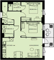 Plots 89, 97, 105 & 113 - Barton Apartments Floor Plans