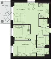 Fenton Apartments - Two Bedroom Apartment