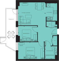 2 bedroom apartment floorplan