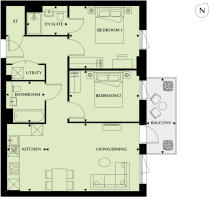 Barton Apartments - Floorplan