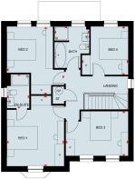 The Holden first floor floorplan Part L DWH Clipstone Park Leighton Buzzard