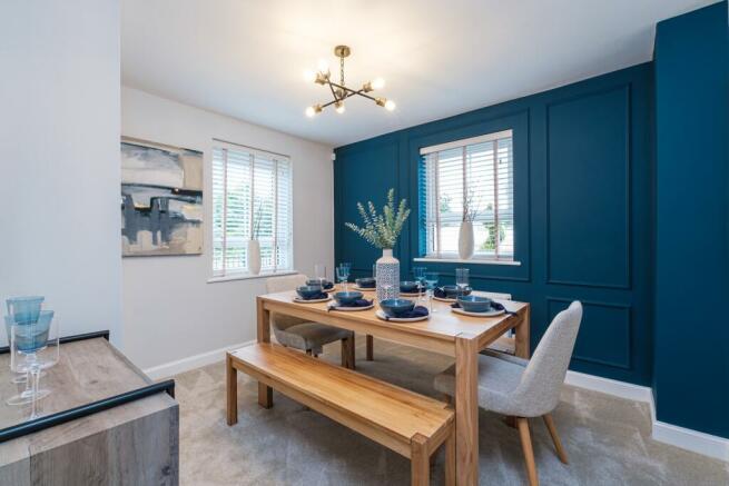 Interior view of the dining room in our 4 bed Alderney home