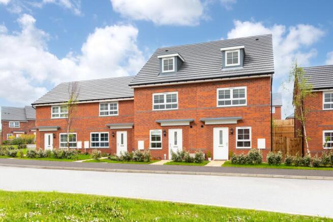 Exterior view of our 2 bed Roseberry and 4 bed Kingsville homes