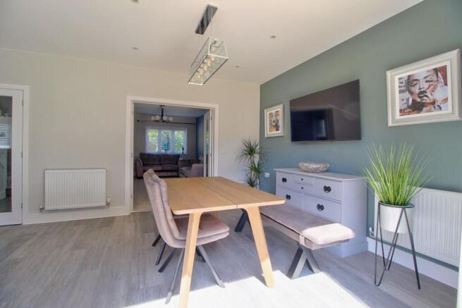 Bifold doors to garden.  Double doors to the  livi