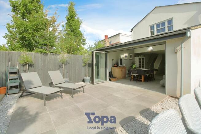 Family Room Flows Onto Patio Area