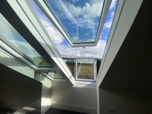 balcony window with views