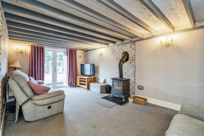 Lounge with log burner