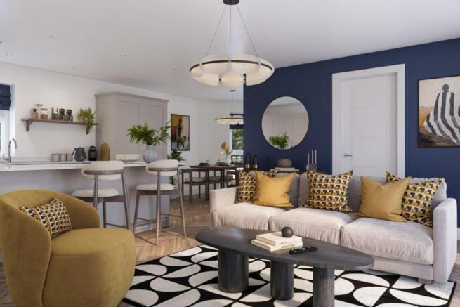 Layout Kitchen Dining Living 2