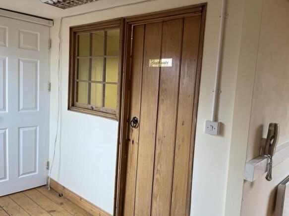 Doorway into office