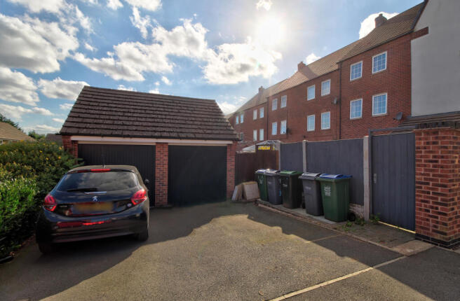 Garage and driveway