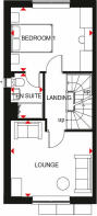 First floor plan of our 4 bed Kingsville