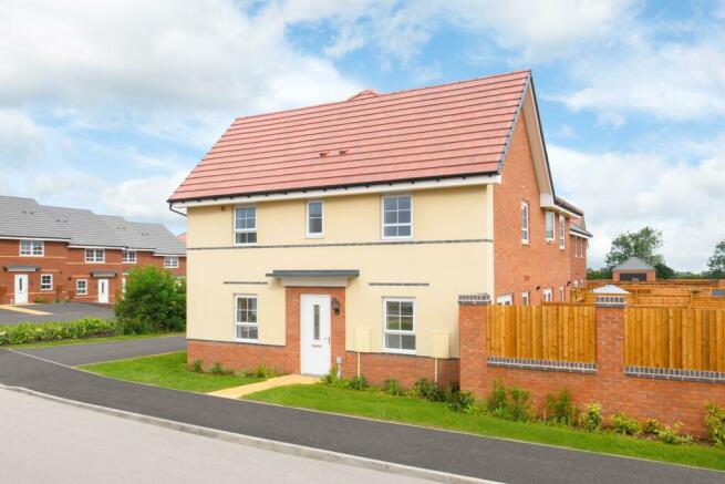 Exterior view of our 3 bed Moresby home in a render finish