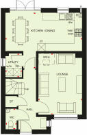 Ground floor plan of our Kingsley home