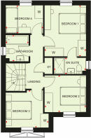 First floor plan of our Kingsley home