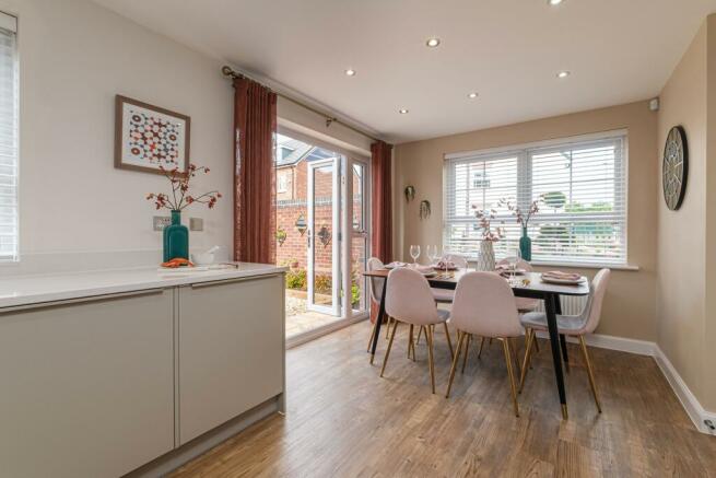 Interior view of our 3 bed Ennerdale dining space