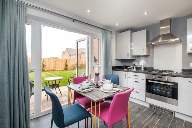 Interior view of our Roseberry kitchen & dining space