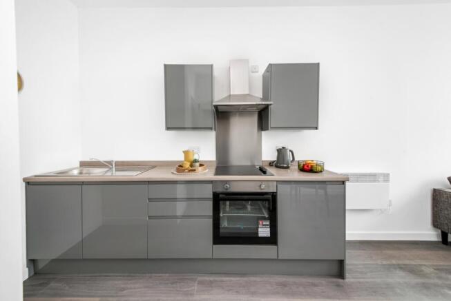 Open Plan Kitchen and Living Area