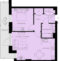 Plot 195 - GF 1-bedroom home