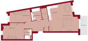 Hayes Village - Berg Apartments Plot 21 Floorplan