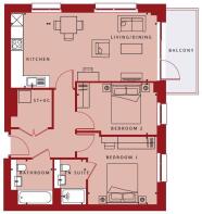Plot 489 Waterway Apartments - Floorplan