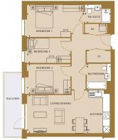 Plot 456 Waterway Apartments - Floorplan