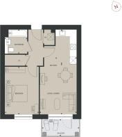 Floorplan - Sheardown Apartments