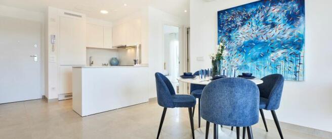dining and kitchen