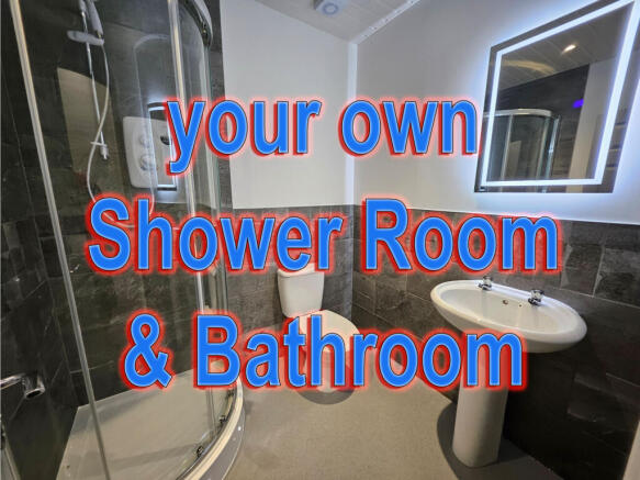 Private shower rooms in this luxury three bedroom