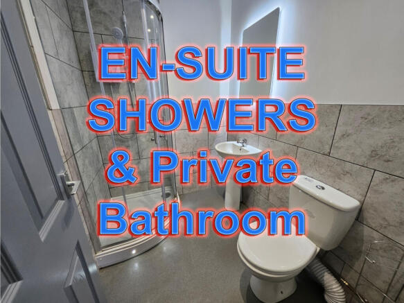 En suite student house with four bedrooms, three