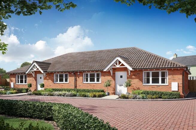 Artists impression of The Primrose Bungalow at Handley Gardens