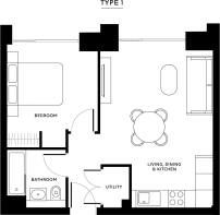 Type 1 floorplan