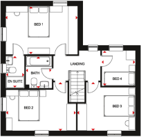 The Alderney - floorplan