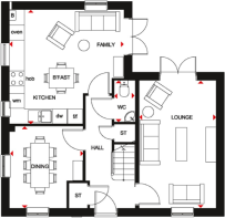 The Alderney - floorplan