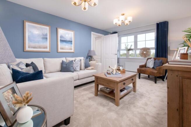 Internal view of the lounge in a Radleigh house type
