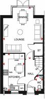 Woodcote GF floor plan clipstone park