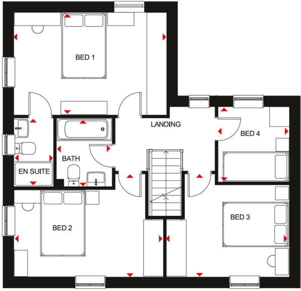 Alderney First Floor Plan