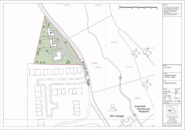 Plot Map Of Property Plot For Sale In Plot 1, Mill Road, Biggar, Ml12