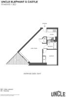 1 bedroom floor plan