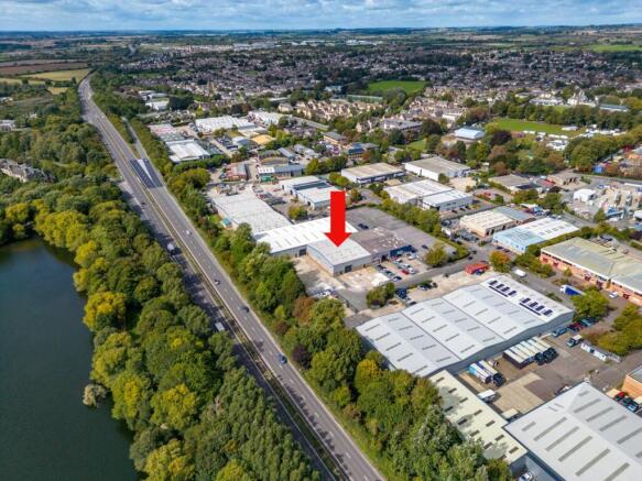 Unit 6 Witan Park Aerial with Arrow.JPG