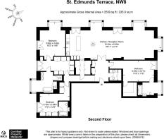 Flat R8, 50 St Edmunds Terrace NW8 7ED-Floor Plan.