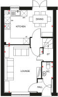 The Archford ground floor plan at Barum Knoll