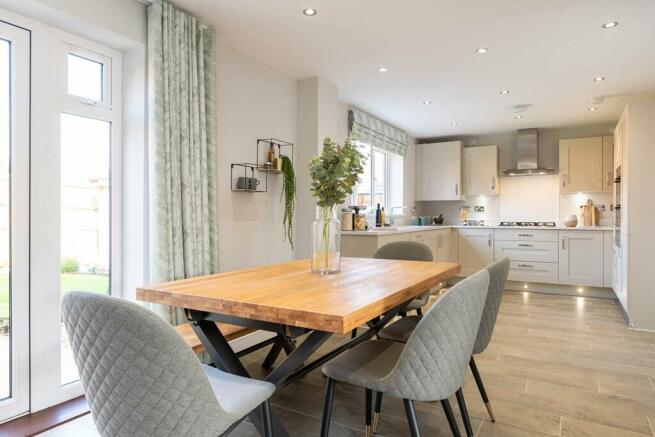 Sociable open plan kitchen diner