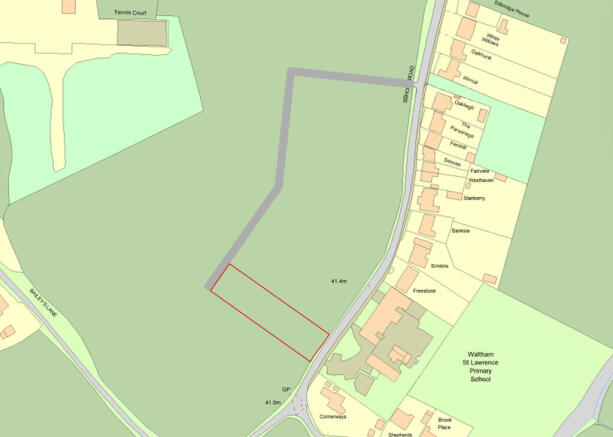 School Road Plot 8 Outline