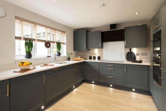 A brand new, modern kitchen is ready to go from the day you move in