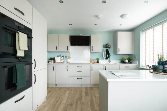 The bright and airy kitchen if the perfect place to entertain