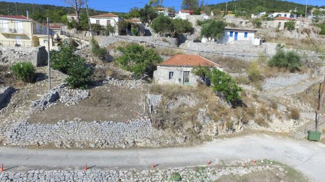 Aerial view of house