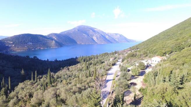 Aerial view of land