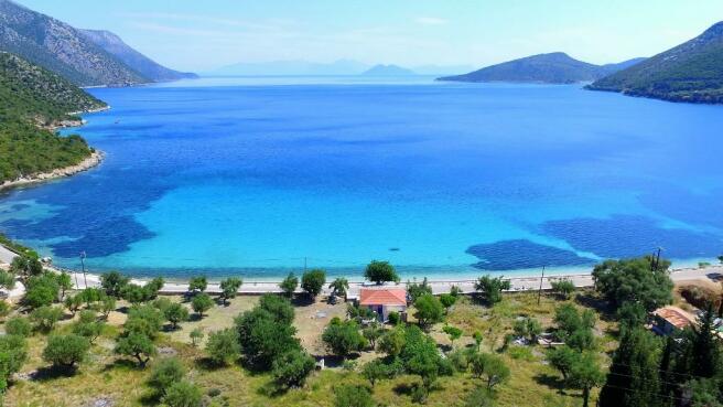 Aerial sea view