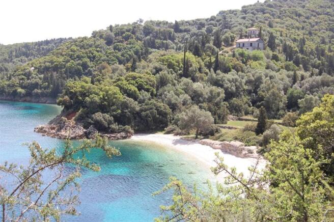 Beach close to land